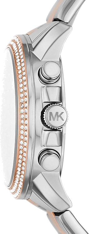 Michael Kors Bryn Pavé White Dial Two Tone Steel Strap Watch For Women - MK7201 Buy Now By Michael Kors