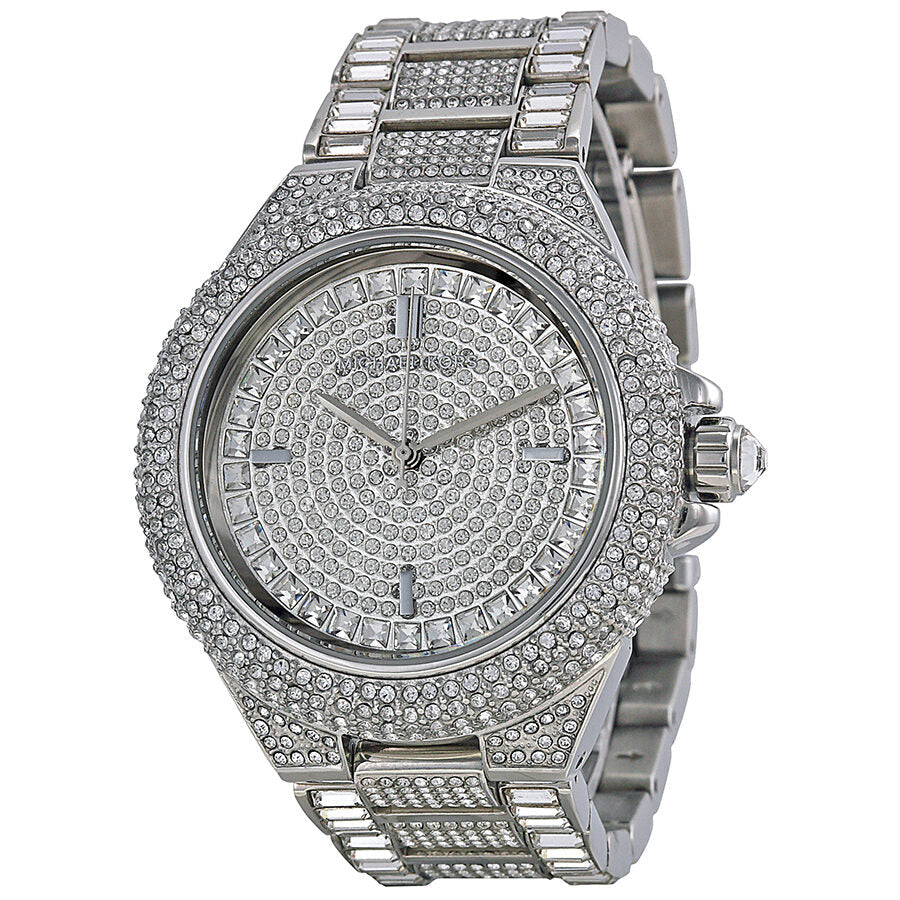 Michael Kors Kerry Crystal Pave Silver Dial Silver Steel Strap Watch For Women - MK3359 Buy Now By Michael Kors