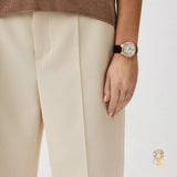 Michael Kors Camille Three-Hand Crystals White Dial Black Leather Strap Watch for Women - MK2962 Buy Now By Michael Kors