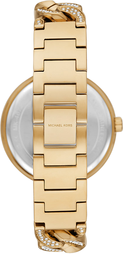 Michael Kors Catelyn Crystals Gold Dial Gold Steel Strap Watch For Women - MK4674 Buy Now By Michael Kors