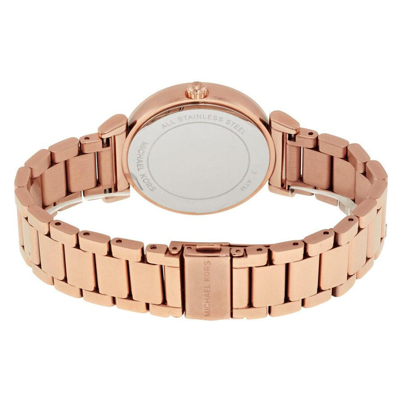 Michael Kors Catlin Black Diamonds Dial Rose Gold Steel Strap Watch for Women - MK3356 Buy Now By Michael Kors