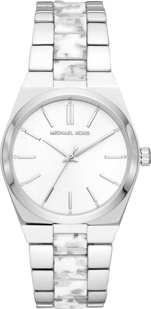 Michael Kors Channing Quartz White Dial Two Tone Steel Strap Watch For Women - MK6649 Buy Now By Michael Kors