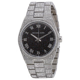 Michael Kors Channing Diamonds Black Dial Silver Steel Strap Watch for Women - MK6089 Buy Now By Michael Kors