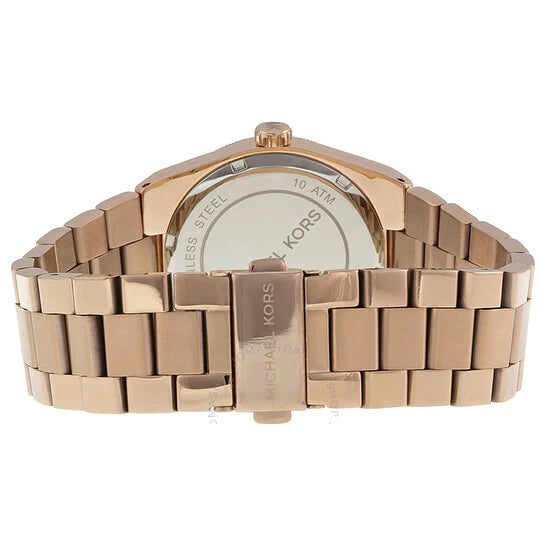 Michael Kors Channing Black Dial Rose Gold Steel Strap Watch For Women - MK5937 Buy Now By Michael Kors