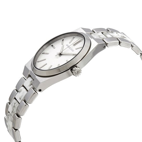 Michael Kors Channing Quartz White Dial Two Tone Steel Strap Watch For Women - MK6649 Buy Now By Michael Kors