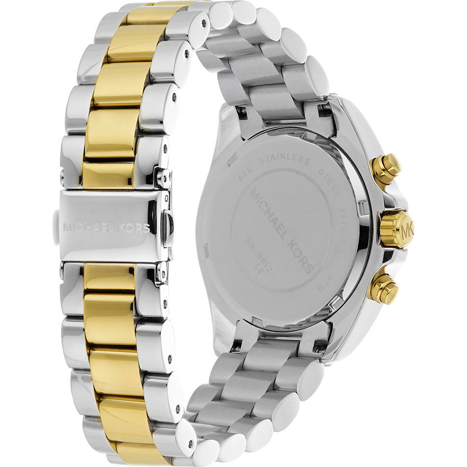 Michael Kors Bradshaw Chronograph Silver Dial Two Tone Steel Strap Watch For Women - MK5912 Buy Now By Michael Kors