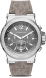 Michael Kors Dylan Chronograph Grey Dial Grey PVC Strap Watch For Men - MK8935 Buy Now By Michael Kors