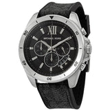 Michael Kors Brecken Chronograph Black Dial Black Leather Strap Watch For Men - MK8850 Buy Now By Michael Kors