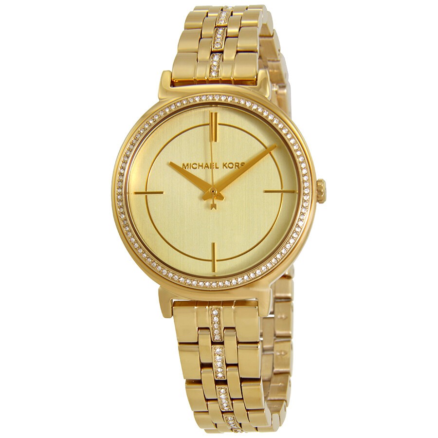 Michael Kors Cinthia Quartz Gold Dial Gold Steel Strap Watch For Women - MK3681 Buy Now By Michael Kors