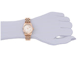 Michael Kors Lexington Quartz White Dial Rose Gold Steel Strap Watch For Women - MK3230