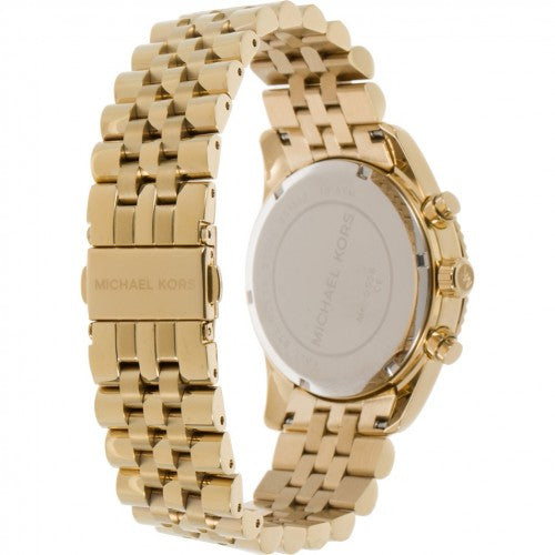 Michael Kors Lexington Chronograph Gold Dial Gold Steel Strap Watch for Women - MK5556 Buy Now By Michael Kors