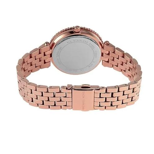 Michael Kors Darci Pave Silver Dial Rose Gold Steel Strap Watch For Women - MK4517 Buy Now By Michael Kors