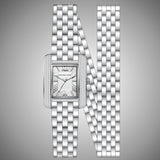 Michael Kors Emery Pave Double Wrap White Dial Silver Steel Strap Watch for Women - MK4834 Buy Now By Michael Kors