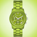 Michael Kors Runway Limited Edition Green Dial Green Steel Strap Watch for Women - MK7480LE Buy Now By Michael Kors