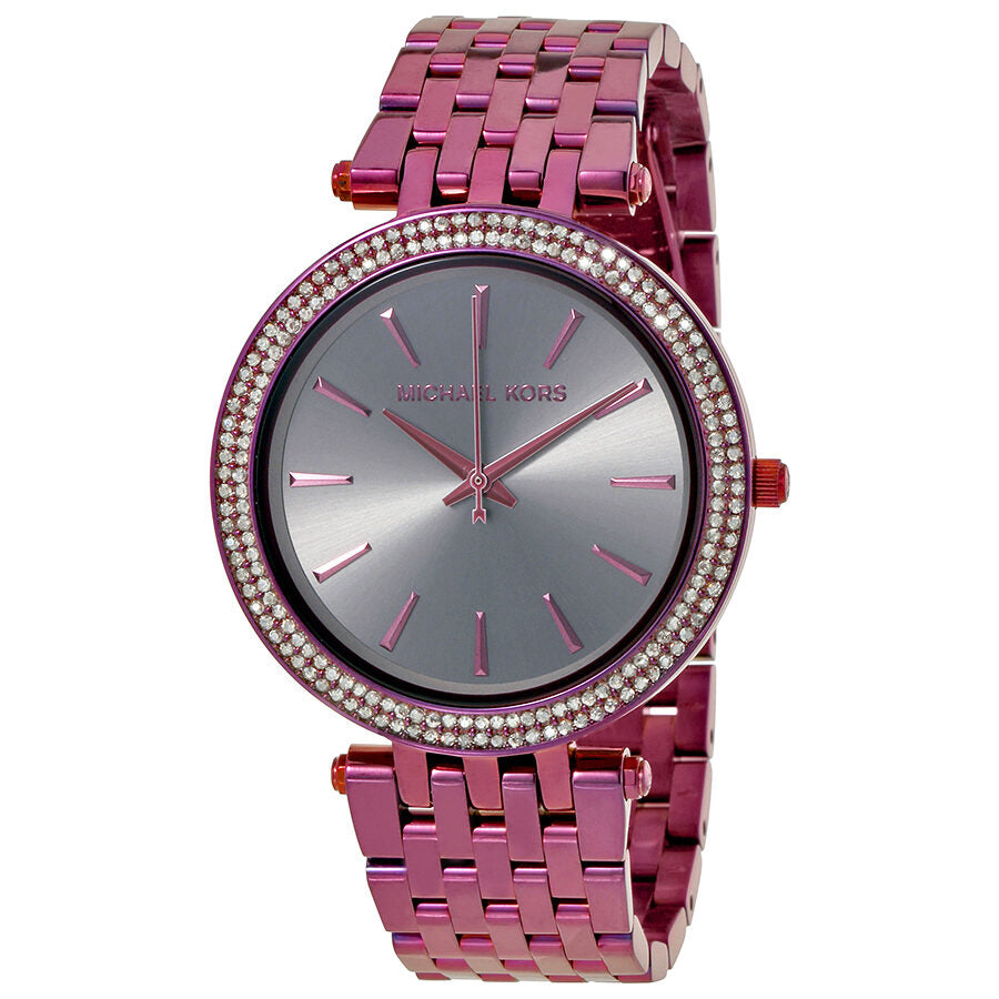 Michael Kors Darci Black Dial Purple Steel Strap Watch for Women - MK3554 Buy Now By Michael Kors