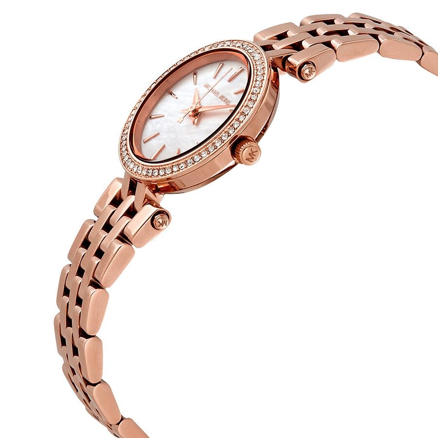 Michael Kors Darci Analog Mother of Pearl Dial Rose Gold Steel Strap Watch For Women - MK3832 Buy Now By Michael Kors