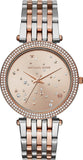 Michael Kors Darci Rose Gold Dial Two Tone Steel Strap Watch for Women - MK3726 Buy Now By Michael Kors
