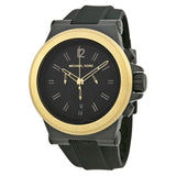 Michael Kors Dylan Chronograph Quartz Black Dial Black Rubber Strap Watch For Men - MK8383 Buy Now By Michael Kors