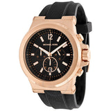 Michael Kors Dylan Black Dial Black Rubber Strap Watch for Men - MK8184 Buy Now By Michael Kors