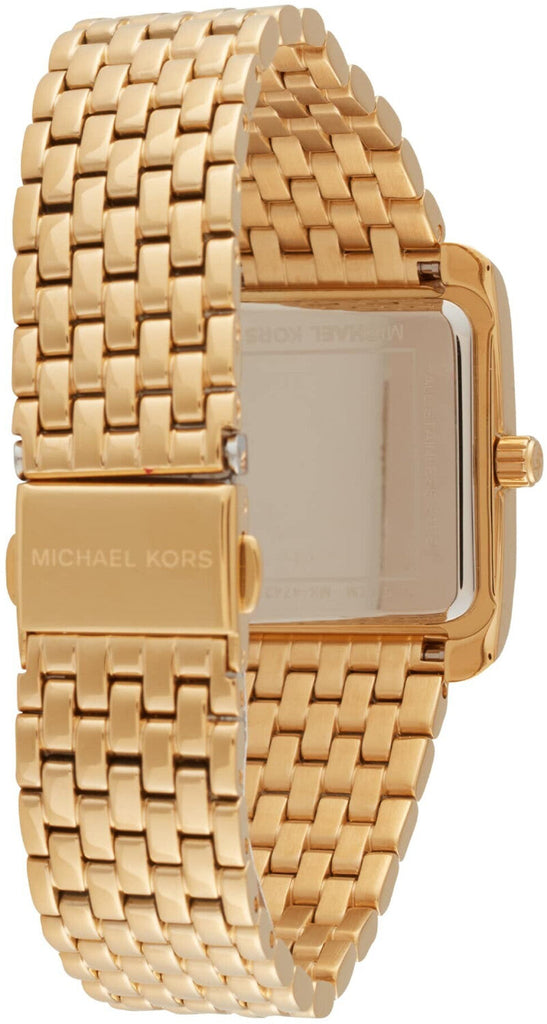 Michael Kors Emery Pave Analog Green Dial Gold Steel Strap Watch for Women - MK4742 Buy Now By Michael Kors