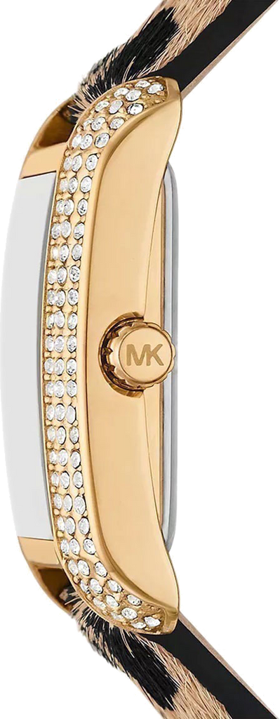 Michael Kors Emery Quartz Diamonds Black Dial Cheetah Print Leather Strap Watch For Women - MK7387 Buy Now By Michael Kors