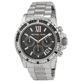 Michael Kors Everest Chronograph Black Dial Silver Steel Strap Watch For Women - MK5753 Buy Now By Michael Kors