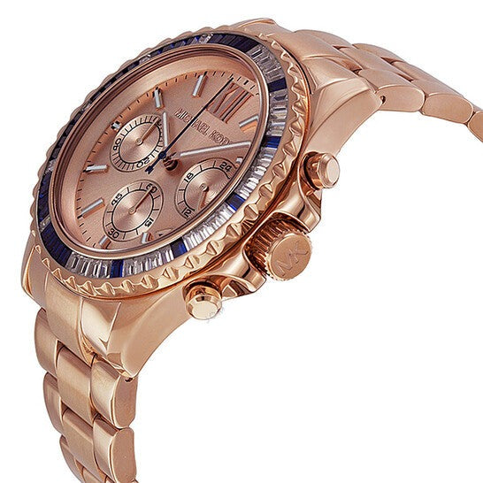 Michael Kors Everest Chronograph Rose Gold Dial Rose Gold Steel Strap Watch For Women - MK5755 Buy Now By Michael Kors