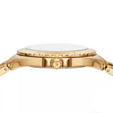 Michael Kors Everest Three-Hand Black Dial Gold Steel Strap Watch For Men - MK9078 Buy Now By Michael Kors