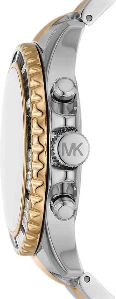 Michael Kors Everest Chronograph Black Dial Two Tone Steel Strap Watch For Women - MK7209 Buy Now By Michael Kors