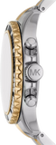 Michael Kors Everest Chronograph Black Dial Two Tone Steel Strap Watch For Women - MK7209 Buy Now By Michael Kors