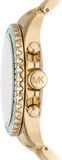 Michael Kors Everest Chronograph Gold Dial Gold Steel Strap Watch For Women - MK7210 Buy Now By Michael Kors