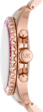 Michael Kors Everest Chronograph Rose Gold Dial Rose Gold Steel Strap Watch For Women - MK7211 Buy Now By Michael Kors