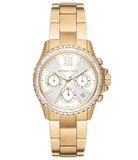 Michael Kors Everest Chronograph White Dial Gold Steel Strap Watch For Women - MK7212 Buy Now By Michael Kors