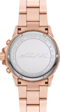 Michael Kors Everest Chronograph Silver Dial Rose Gold Steel Strap Watch For Women - MK7213 Buy Now By Michael Kors
