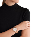 Michael Kors Everest Chronograph Silver Dial Rose Gold Steel Strap Watch For Women - MK7213 Buy Now By Michael Kors