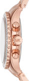 Michael Kors Everest Chronograph Silver Dial Rose Gold Steel Strap Watch For Women - MK7213 Buy Now By Michael Kors