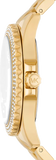 Michael Kors Everest Three Hand Mother of Pearl White Dial Gold Steel Strap Watch For Women - MK7401 Buy Now By Michael Kors