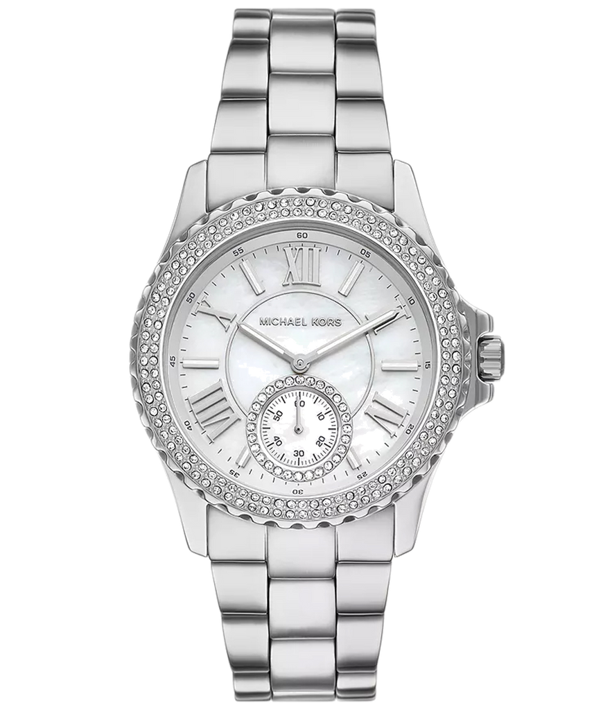 Michael Kors Everest Three hand Silver Dial Silver Steel Strap Watch For Women - MK7403 Buy Now By Michael Kors