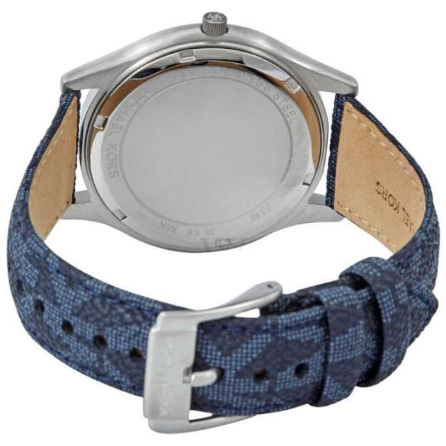 Michael Kors Slim Runway Analog Blue Dial Blue Leather Strap Watch For Men - MK8907 Buy Now By Michael Kors