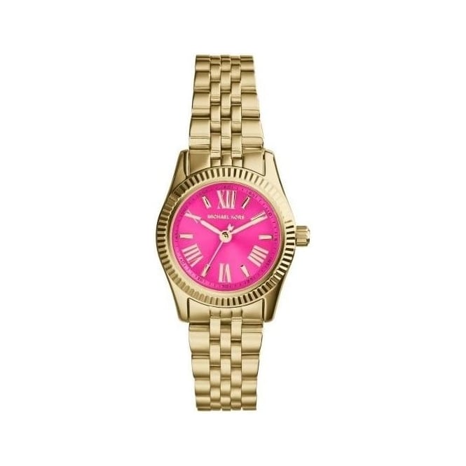 Michael Kors Lexington Quartz Pink Dial Gold Steel Strap Watch For Women - MK3270 Buy Now By Michael Kors