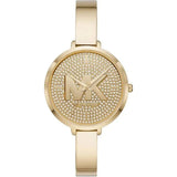 Michael Kors Parker Crystals Gold Dial Gold Steel Strap Watch For Women - MK4469 Buy Now By Michael Kors