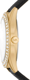 Michael Kors Harlowe Analog White Dial Black Leather Strap Watch For Women - MK2988 Buy Now By Michael Kors