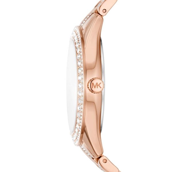 Michael Kors Harlowe Rose Gold Dial Rose Gold Steel Strap Watch For Women - MK4710 Buy Now By Michael Kors