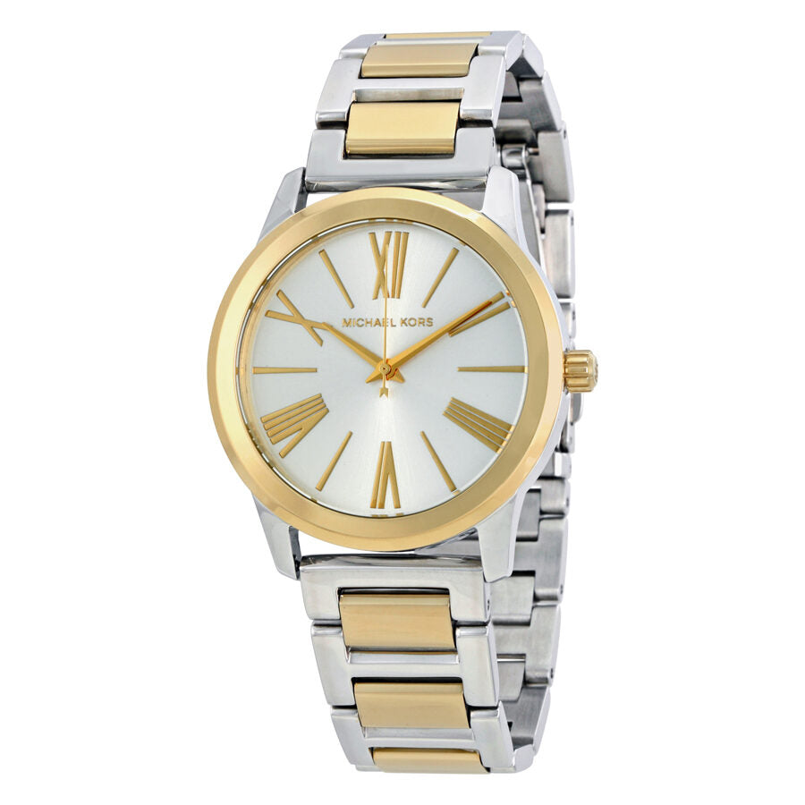 Michael Kors Hartman Quartz White Dial Two Tone Steel Strap Watch For Women - MK3521 Buy Now By Michael Kors