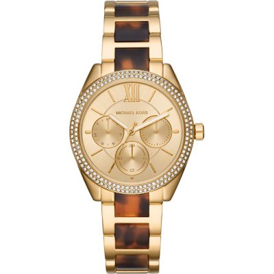 Michael Kors Janelle Chronograph Gold Dial Two Tone Steel Strap Watch For Women - MK7133 Buy Now By Michael Kors