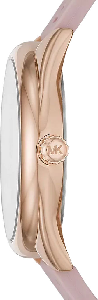 Michael Kors Janelle Three Hand Rose Gold Dial Pink Rubber Strap Watch For Women - MK7139 Buy Now By Michael Kors