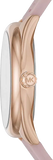 Michael Kors Janelle Three Hand Rose Gold Dial Pink Rubber Strap Watch For Women - MK7139 Buy Now By Michael Kors
