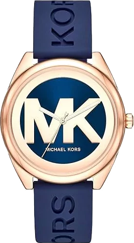 Michael Kors Janelle Three Hand Blue Dial Blue Rubber Strap Watch For Women - MK7140 Buy Now By Michael Kors