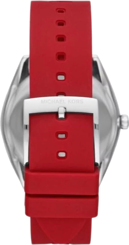 Michael Kors Janelle Three Hand Red Dial Red Rubber Strap Watch For Women - MK7144 Buy Now By Michael Kors