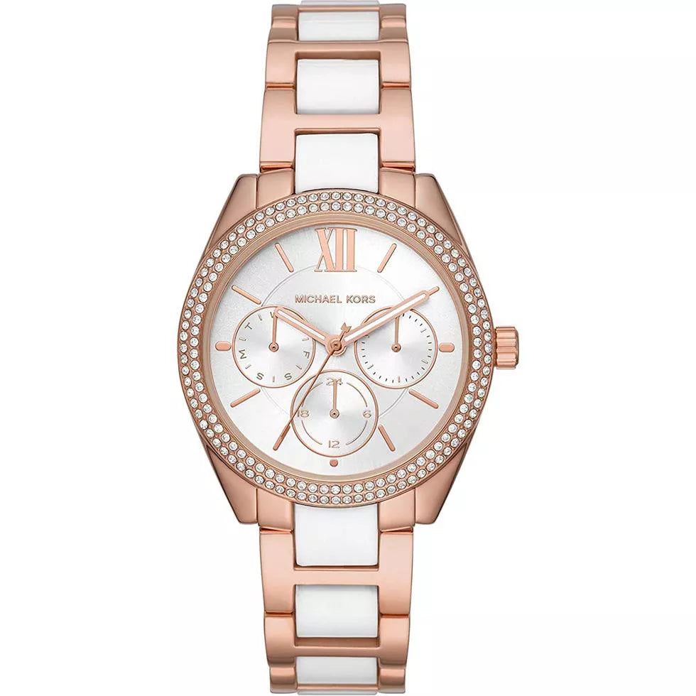 Michael Kors Janelle Multifunction Silver Dial Two Tone Steel Strap Watch For Women - MK7131 Buy Now By Michael Kors